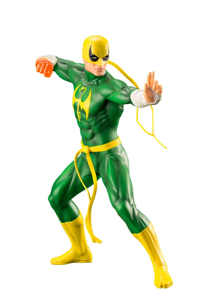Kotobukiya - Iron Fist Statue 19 cm The Defenders Series Marvel Art Fx+, Multicoloured (KOTKTOMK242