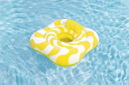 Swim Safe 31" x 31"/79cm x 79cm Comfort Plush Wavy Square 2-Ring Baby Boat