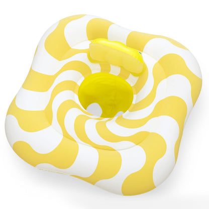 Swim Safe 31" x 31"/79cm x 79cm Comfort Plush Wavy Square 2-Ring Baby Boat