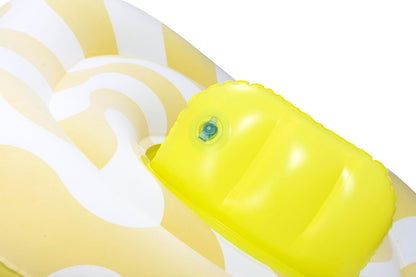 Swim Safe 31" x 31"/79cm x 79cm Comfort Plush Wavy Square 2-Ring Baby Boat