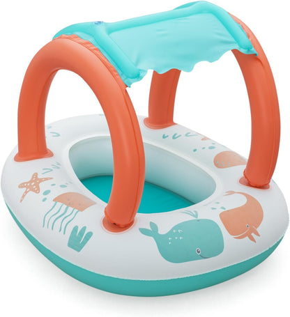Bestway 33" x 26"/84cm x 67cm Comfort Plush Shaded Baby Boat