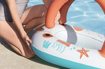 Bestway 33" x 26"/84cm x 67cm Comfort Plush Shaded Baby Boat