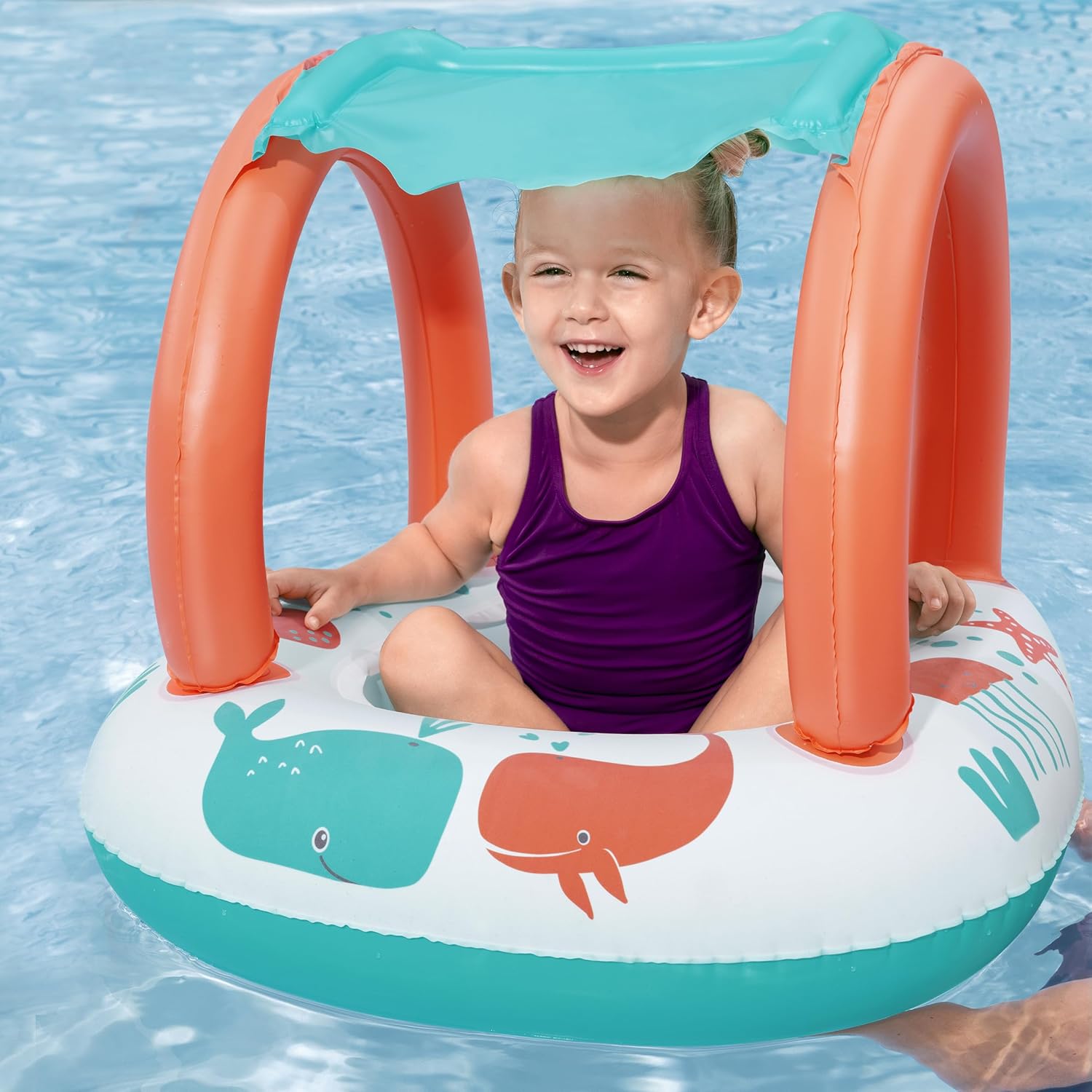 Bestway 33" x 26"/84cm x 67cm Comfort Plush Shaded Baby Boat