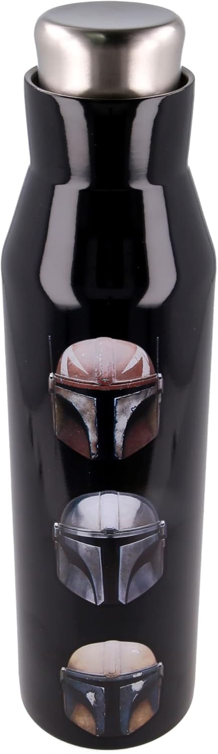 Stor 580ml Stainless Steel Thermos for Hot Beverages,Insulated Bottle,Star Wars The Child Mandalorian, BPA-Free, Multicolored Design, Carrying Loop, Leak Proof,Travel-Ready