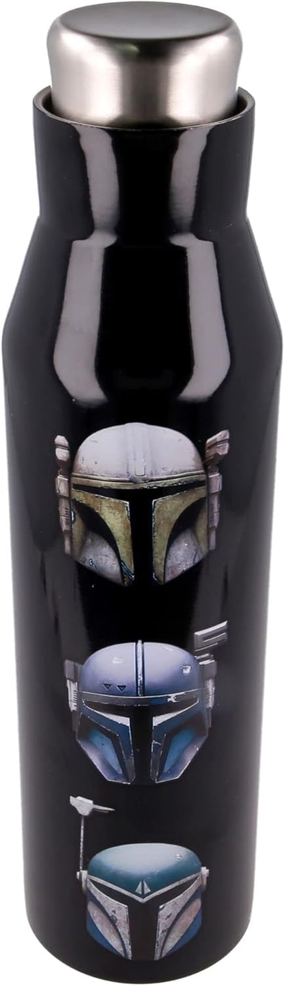 Stor 580ml Stainless Steel Thermos for Hot Beverages,Insulated Bottle,Star Wars The Child Mandalorian, BPA-Free, Multicolored Design, Carrying Loop, Leak Proof,Travel-Ready