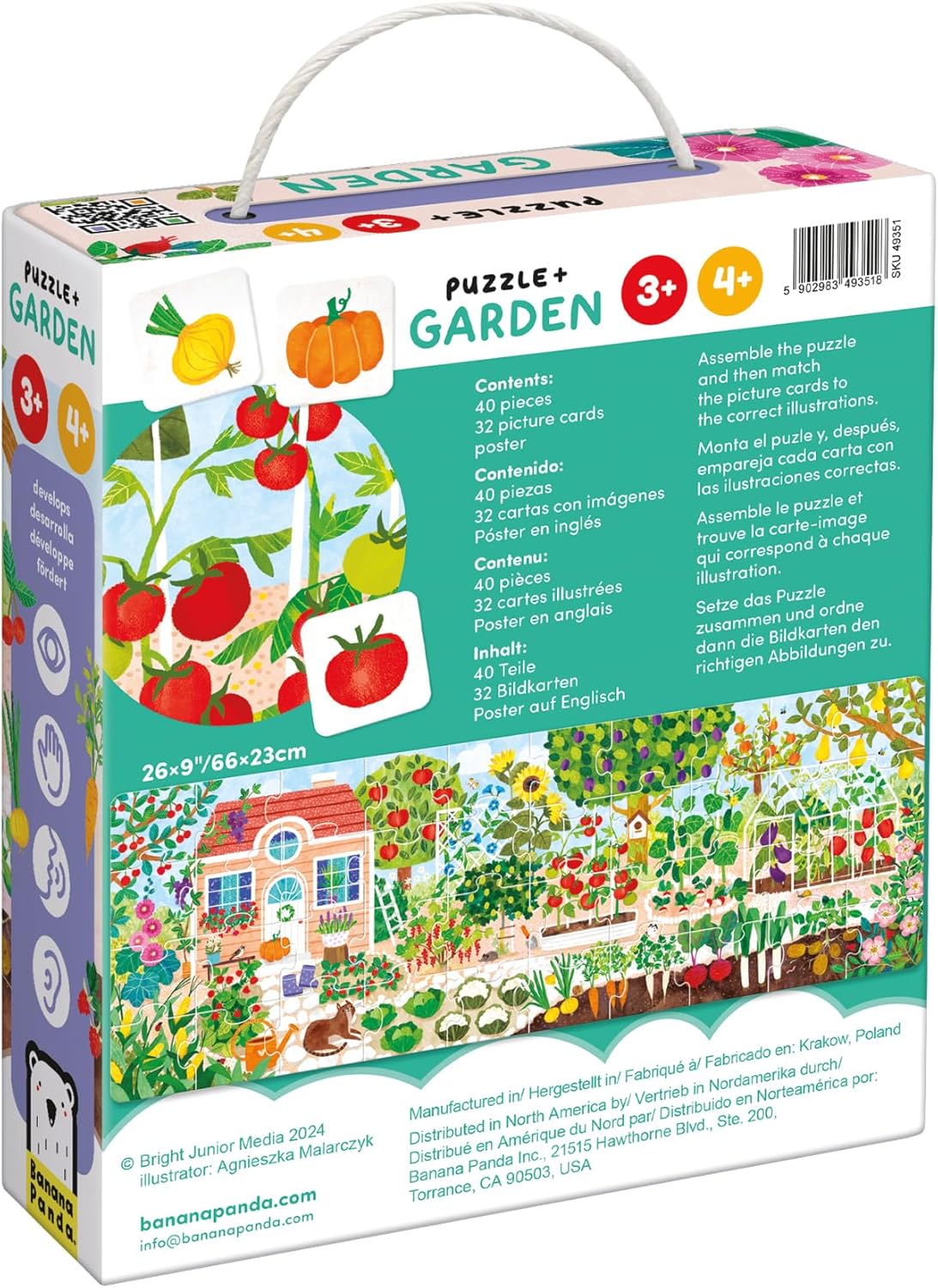 Banana Panda Puzzle + Garden 3+,4+