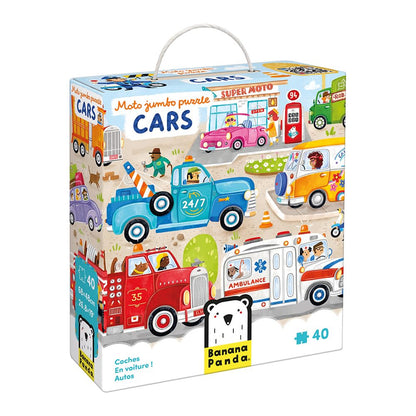 Banana Panda Moto Jumbo Puzzle Cars 3+