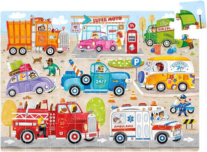 Banana Panda Moto Jumbo Puzzle Cars 3+