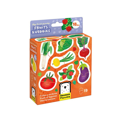 Banana Panda Jigsaw My First Puzzle - Fruit & Veggies: leren door te spelen vanuit de tuin en boomgaard