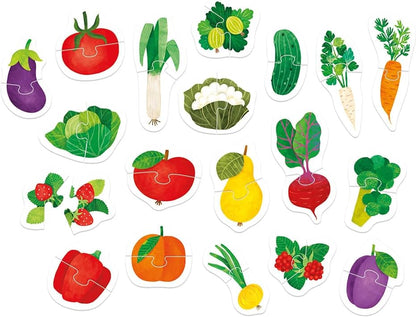 Banana Panda Jigsaw My First Puzzle - Fruit & Veggies: leren door te spelen vanuit de tuin en boomgaard