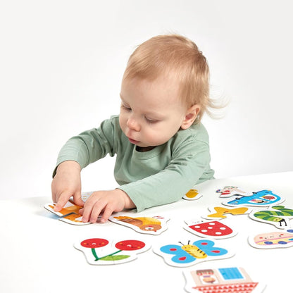 Banana Panda My First Puzzle – Happy Pairs | 19 Colourful 2-Piece Puzzles for Toddlers | Educational Toy for 1 Year Olds | Early Learning Game to Boost Fine Motor Skills & Vocabulary