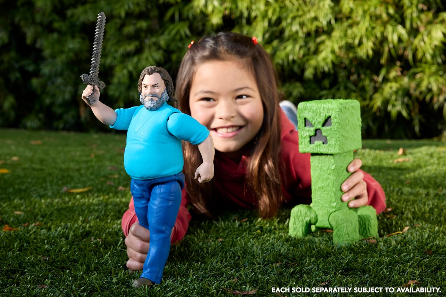 Mattel Minecraft Large-Scale Action Figure, 12-inch Posable Steve Toy Collectible Inspired by A Minecraft Movie, JGG67