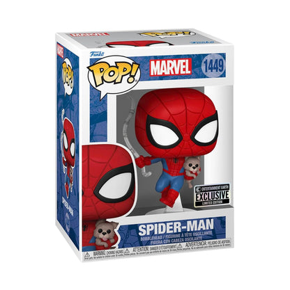 POP Spider-Man with Sandwich The Dog Funko Vinyl Figure #1449 - Entertainment Earth Exclusive
