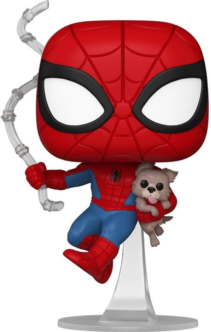 POP Spider-Man with Sandwich The Dog Funko Vinyl Figure #1449 - Entertainment Earth Exclusive