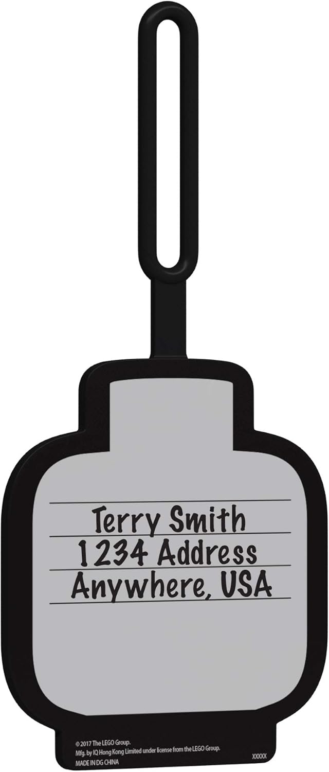 Lego Face Luggage Tag