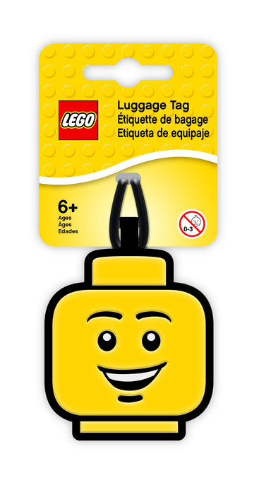 Lego Face Luggage Tag