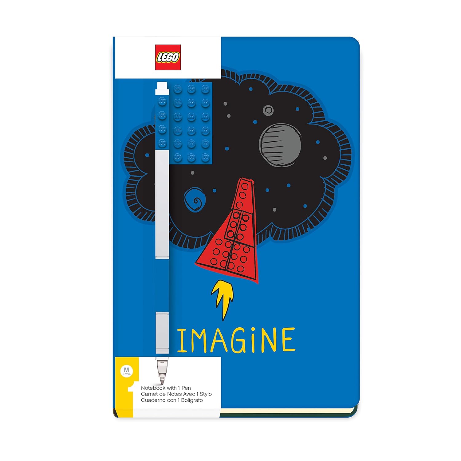 IQ LEGO Schreibwaren Notizbuch mit Gelstift - Imagine