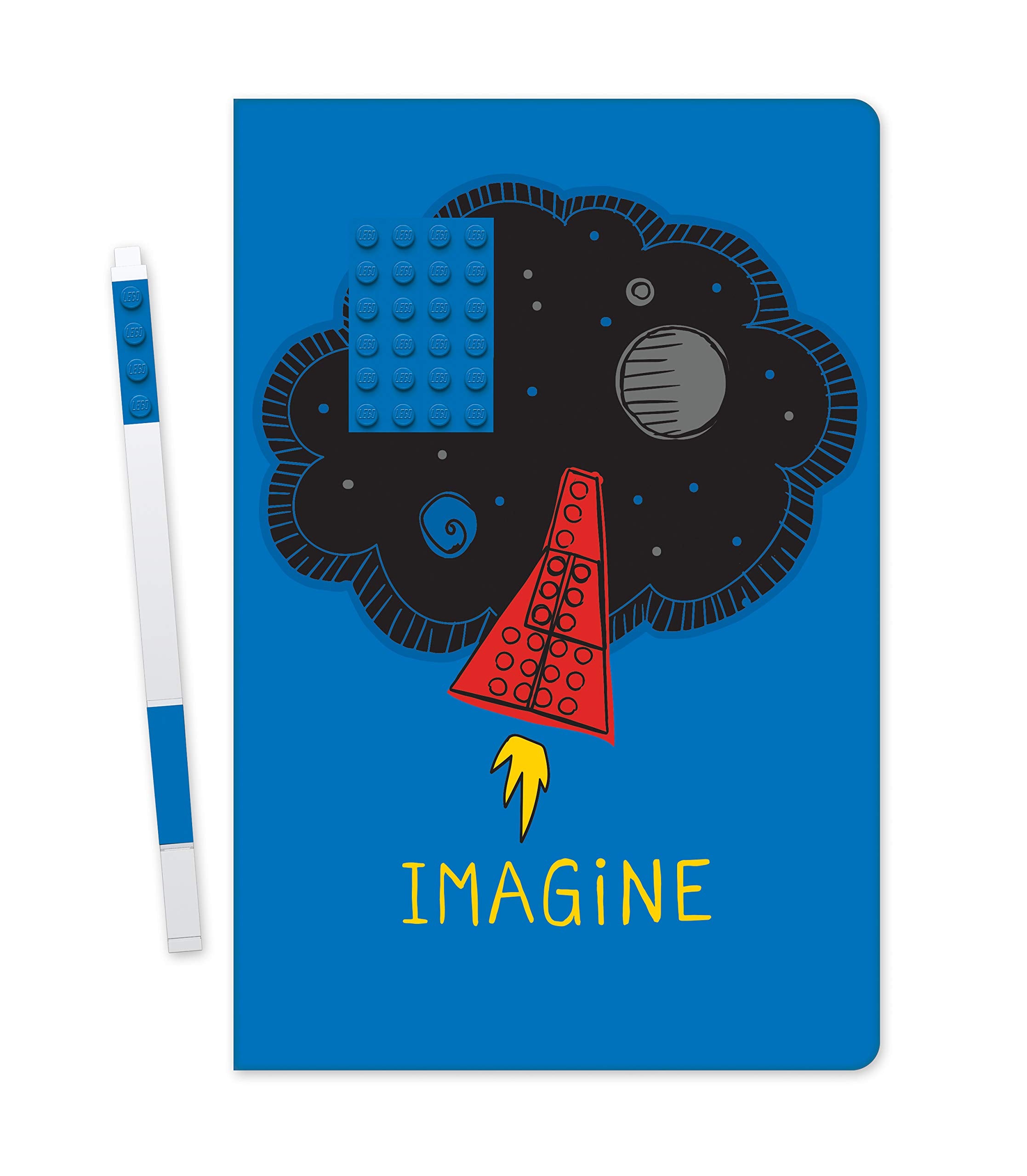 IQ LEGO Schreibwaren Notizbuch mit Gelstift - Imagine