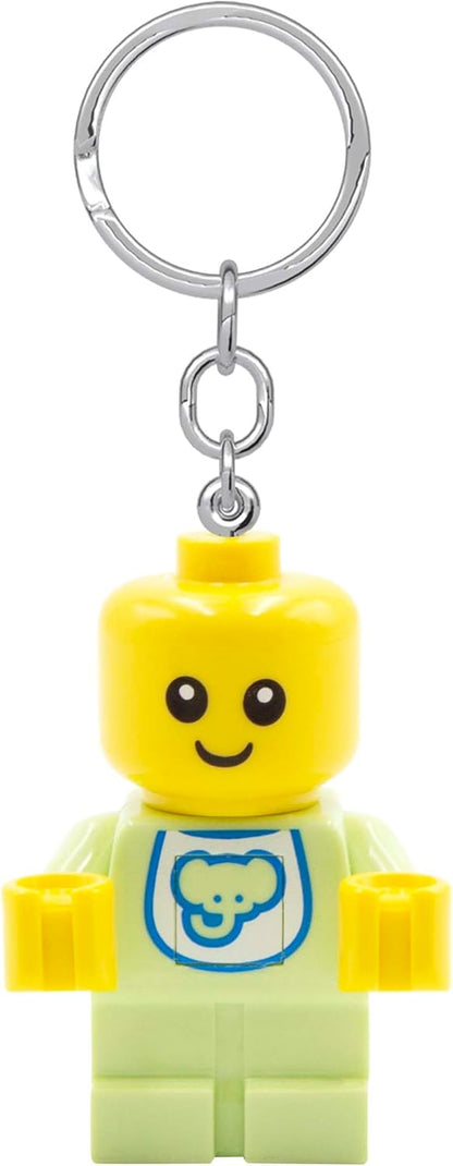 LEGO Minifigures - Large 2.25 Inch Tall Figure Keychain Light - Baby (KE209H), White, Large - 2 inches tall