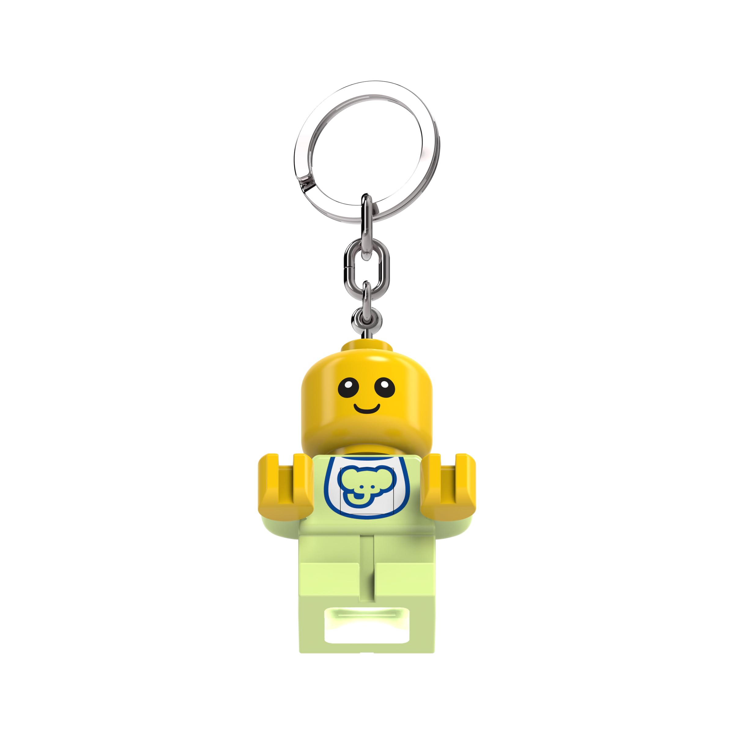 LEGO Minifigures - Large 2.25 Inch Tall Figure Keychain Light - Baby (KE209H), White, Large - 2 inches tall
