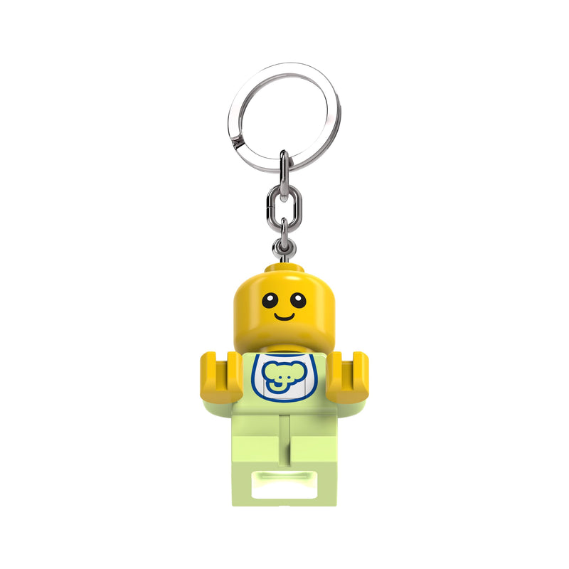 LEGO Minifigures - Large 2.25 Inch Tall Figure Keychain Light - Baby (KE209H), White, Large - 2 inches tall