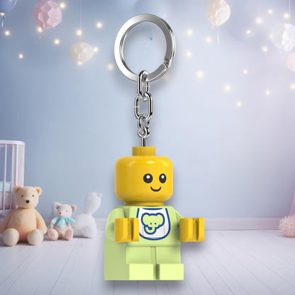 LEGO Minifigures - Large 2.25 Inch Tall Figure Keychain Light - Baby (KE209H), White, Large - 2 inches tall