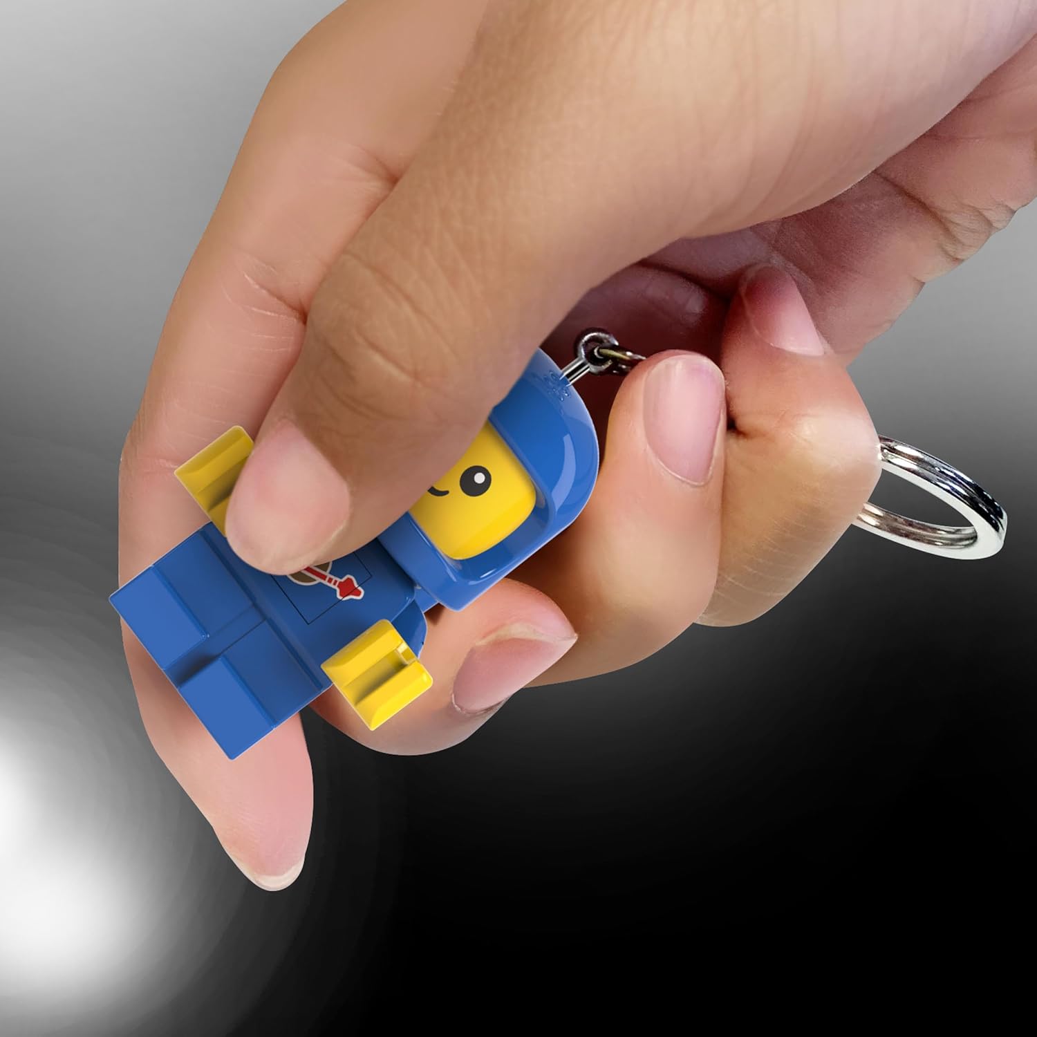 LEGO Minifigures Keychain Light - Spacebaby - 2.25 Inch Tall Figure (KE210H), White