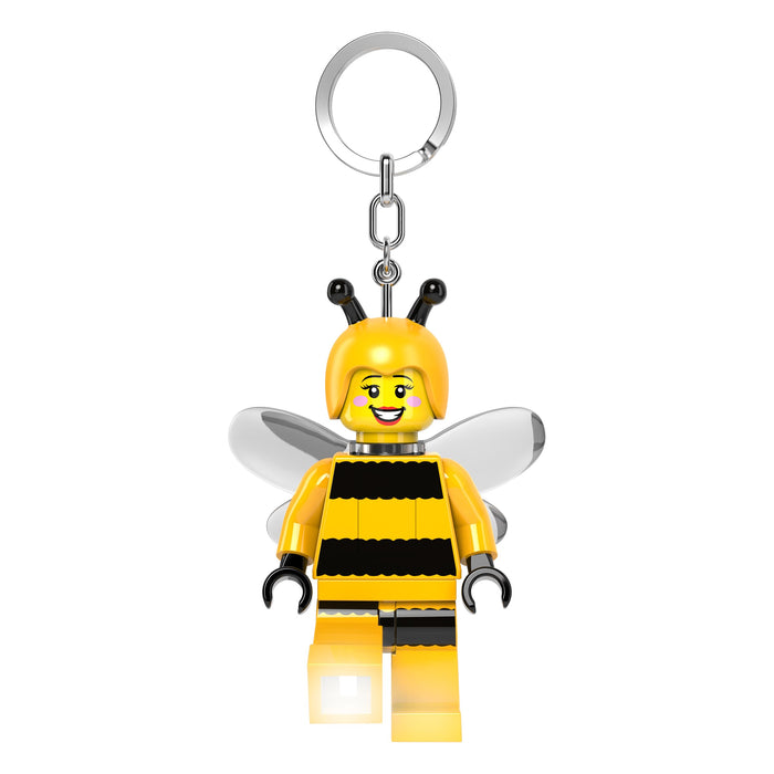 LEGO Minifigures Large 3 Inch Tall Figure Keychain Light - Bumblebee Girl (KE211H), White, Large - 3 inches tall, White, Large - 3 inches tall