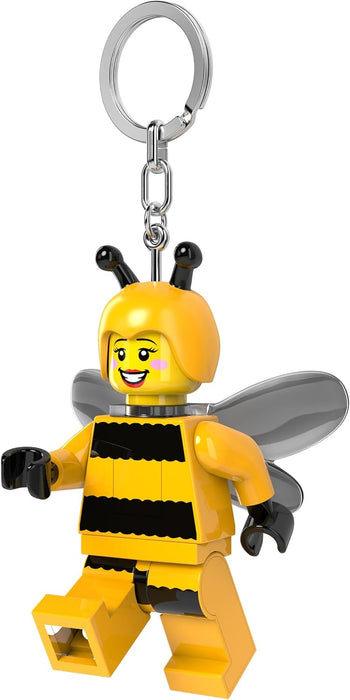LEGO Minifigures Large 3 Inch Tall Figure Keychain Light - Bumblebee Girl (KE211H), White, Large - 3 inches tall, White, Large - 3 inches tall