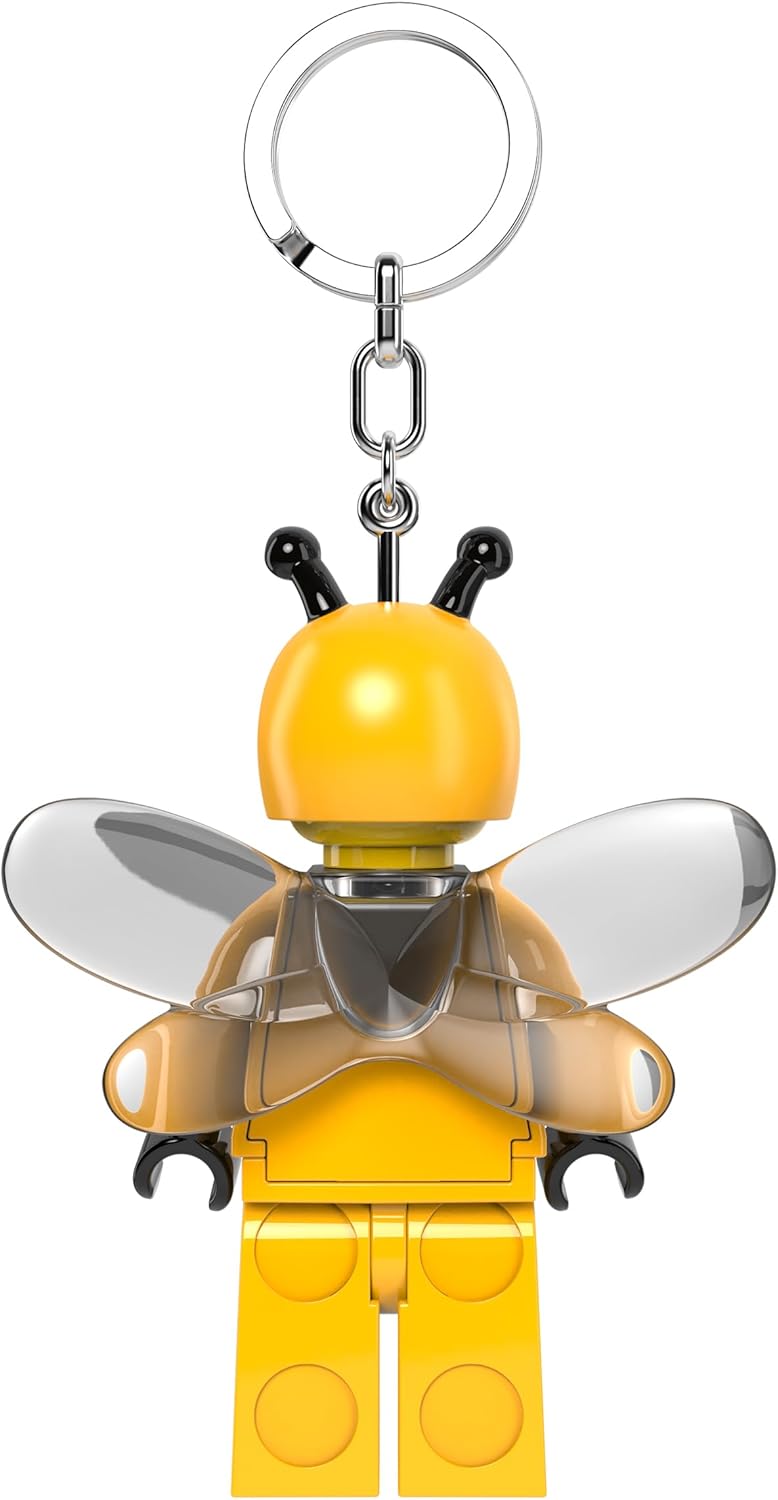 LEGO Minifigures Large 3 Inch Tall Figure Keychain Light - Bumblebee Girl (KE211H), White, Large - 3 inches tall, White, Large - 3 inches tall
