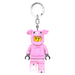 LEGO Minifigures Large 3 Inch Tall Figure Keychain Light - Piggy Girl (KE212H), Pink, Pink