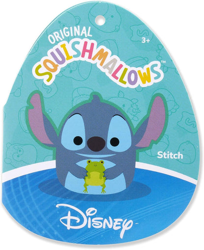 Squishmallows Original Disney 10-Inch Stitch Holding Frog - Official Plush - Disney Stitch