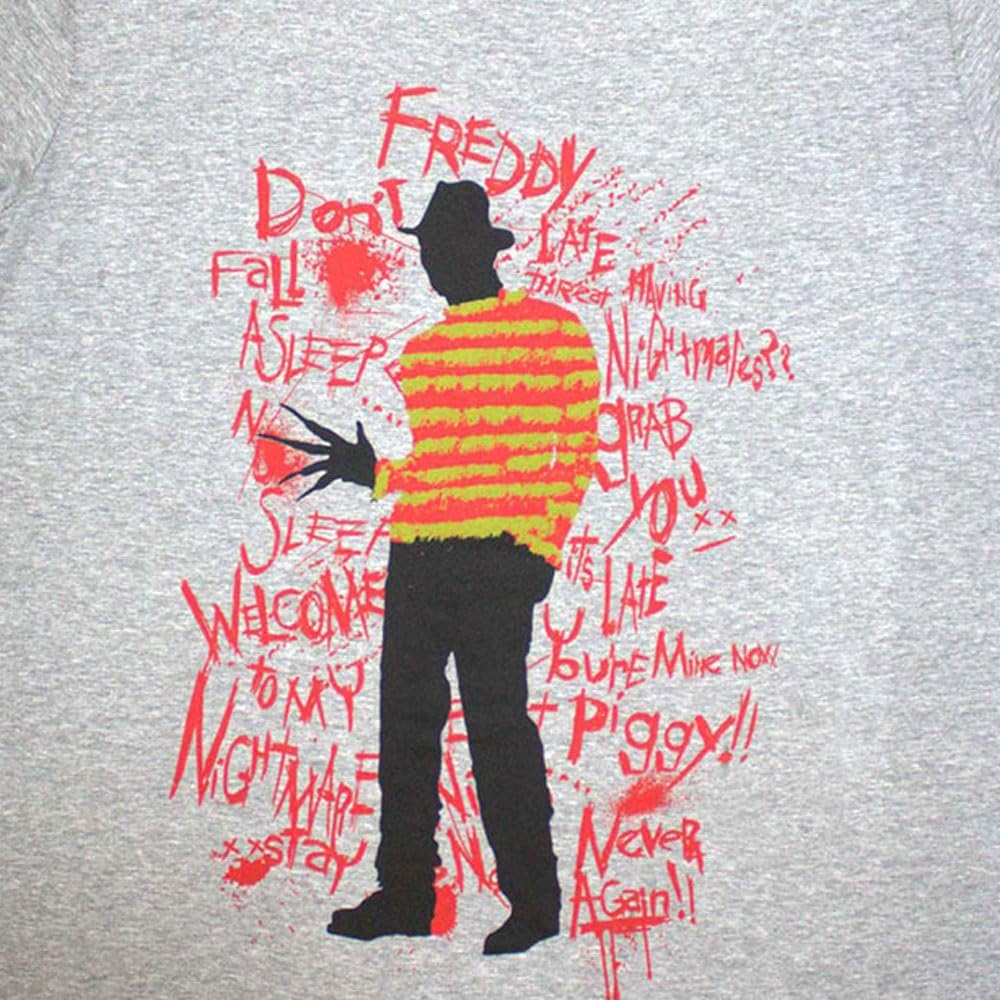 Nightmare On Elm Street (A): Rock Off - Freddy Scribble Font (T-Shirt Unisex Tg. 2Xl)