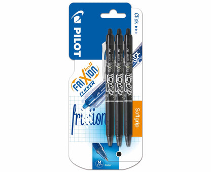 Pilot - Frixion Clicker 0.7 – Black (Pack Of 3)