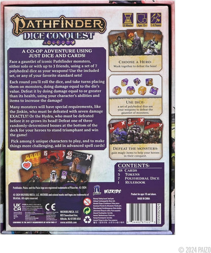 Pathfinder Dice Conquest | Card Game | Solo or Co-op | Dice Rolling