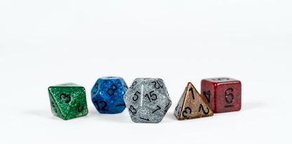 FanRoll D&D Modern Holmes Inspired, 50th Anniversary Commemorative Dice Set