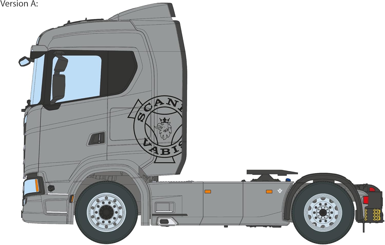ITALERI - Maquette Camion Scania S770 4x2 Normal Roof Grey Cab |italeri|3971| 1:24 Maquette Char Promo