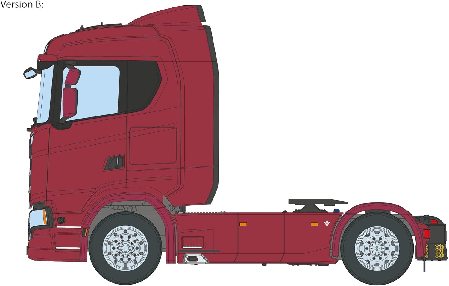 ITALERI - Maquette Camion Scania S770 4x2 Normal Roof Grey Cab |italeri|3971| 1:24 Maquette Char Promo