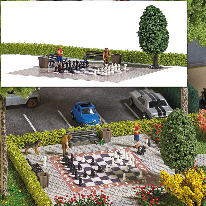Busch 7839 Garden Chess Scene