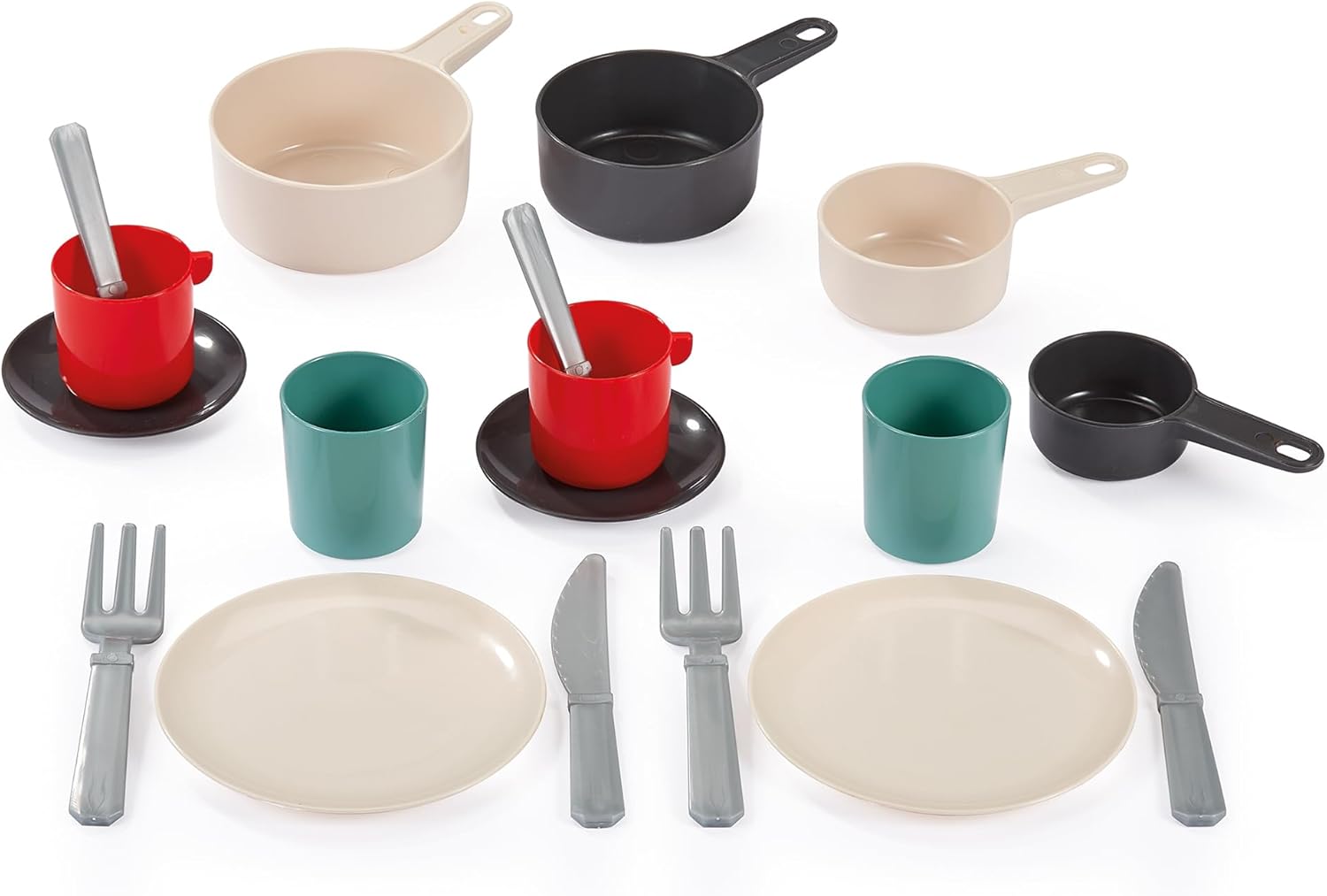 Ecoiffier 100% Chef Servies en Bestek in Pan 19dlg.