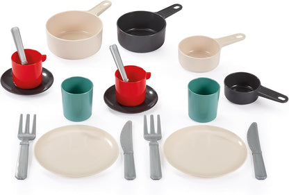 Ecoiffier 100% Chef Servies en Bestek in Pan 19dlg.