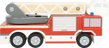 Small Foot - Small Foot - Houten Brandweerwagen met Roterende Ladder