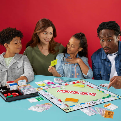 Monopoly Brettspiel mit Aufbewahrungsbox und Spielsteinen groß - Niederländische Version