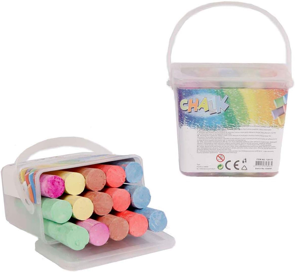 Van Manen Curb Chalk Junior 11 cm Pack of 15