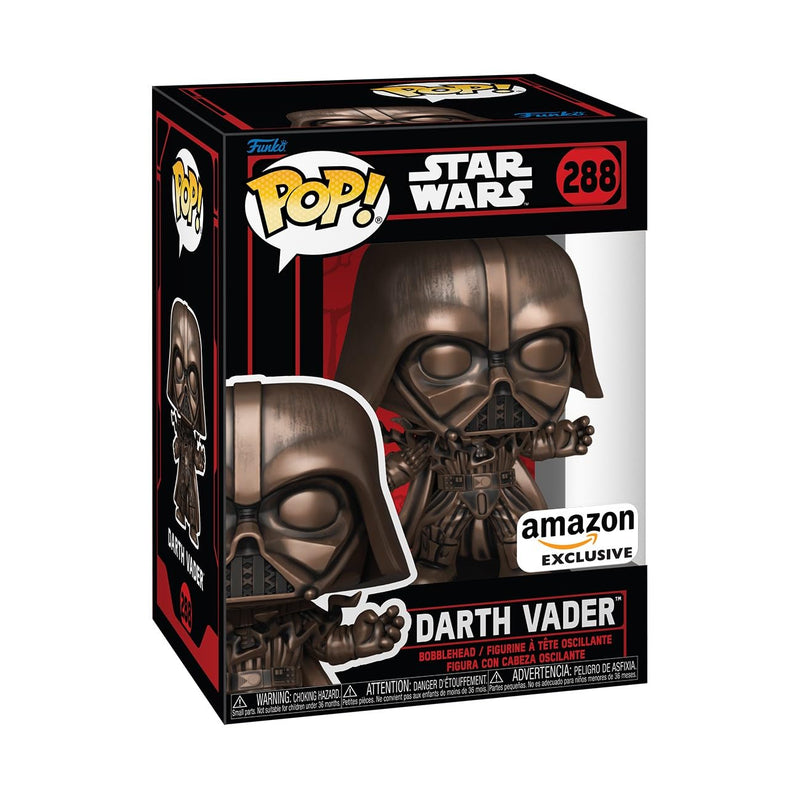 Funko Pop! Star Wars: Star Wars Darkside - Darth Vader - Metallic - Bronze - Amazon Exclusive - Collectable Vinyl Figure - Gift Idea - Official Merchandise - Toys for Kids & Adults - Movies Fans