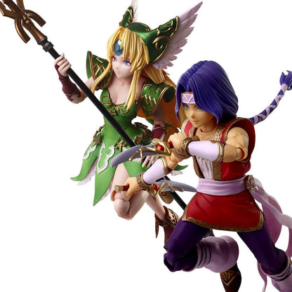 Square Enix - TRIALS OF MANA BRING ARTS ACTION FIGURE - HAWKEYE & RIESZ