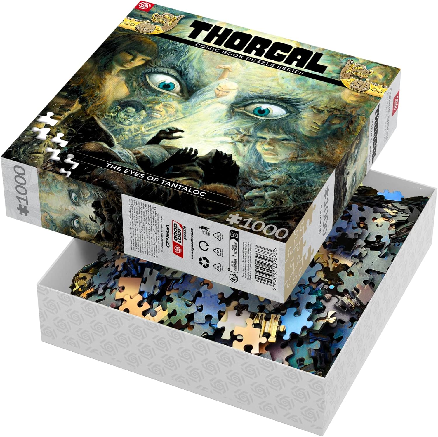 Good Loot Comic Book Puzzle Series Thorgal The Eyes of Tanatloc Jigsaw Puzzles Game puzzles for teens and adults Fun ideas Inspired by a comic strip | 1000 pieces | 68 x 48 cm