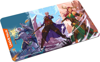UniVersus: Critical Role: Heroes of Exandria - Pike, Percival, Keyleth of Vox Machina Playmat - 24 x 14, Neoprene, Tabletop Game Accessory, UVS Games