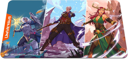 UniVersus: Critical Role: Heroes of Exandria - Pike, Percival, Keyleth of Vox Machina Playmat - 24 x 14, Neoprene, Tabletop Game Accessory, UVS Games