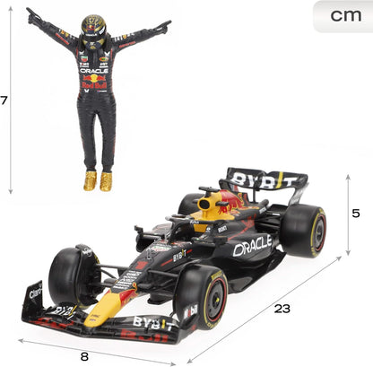 Bburago 1:24 Race Oracle Red Bull Racing RB19 (2023) w/Figure